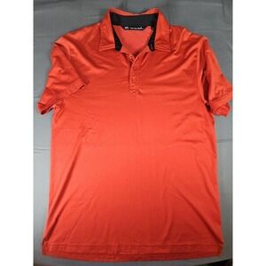 Travis Mathew Red Polo Shirt Pima Cotton Poly Blend. Size L Everyday